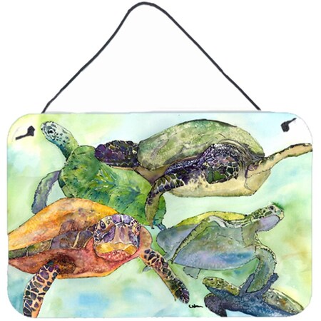 Carolines Treasures Turtle Indoor Aluminium Metal Wall Or Door Hanging Prints 8549DS812